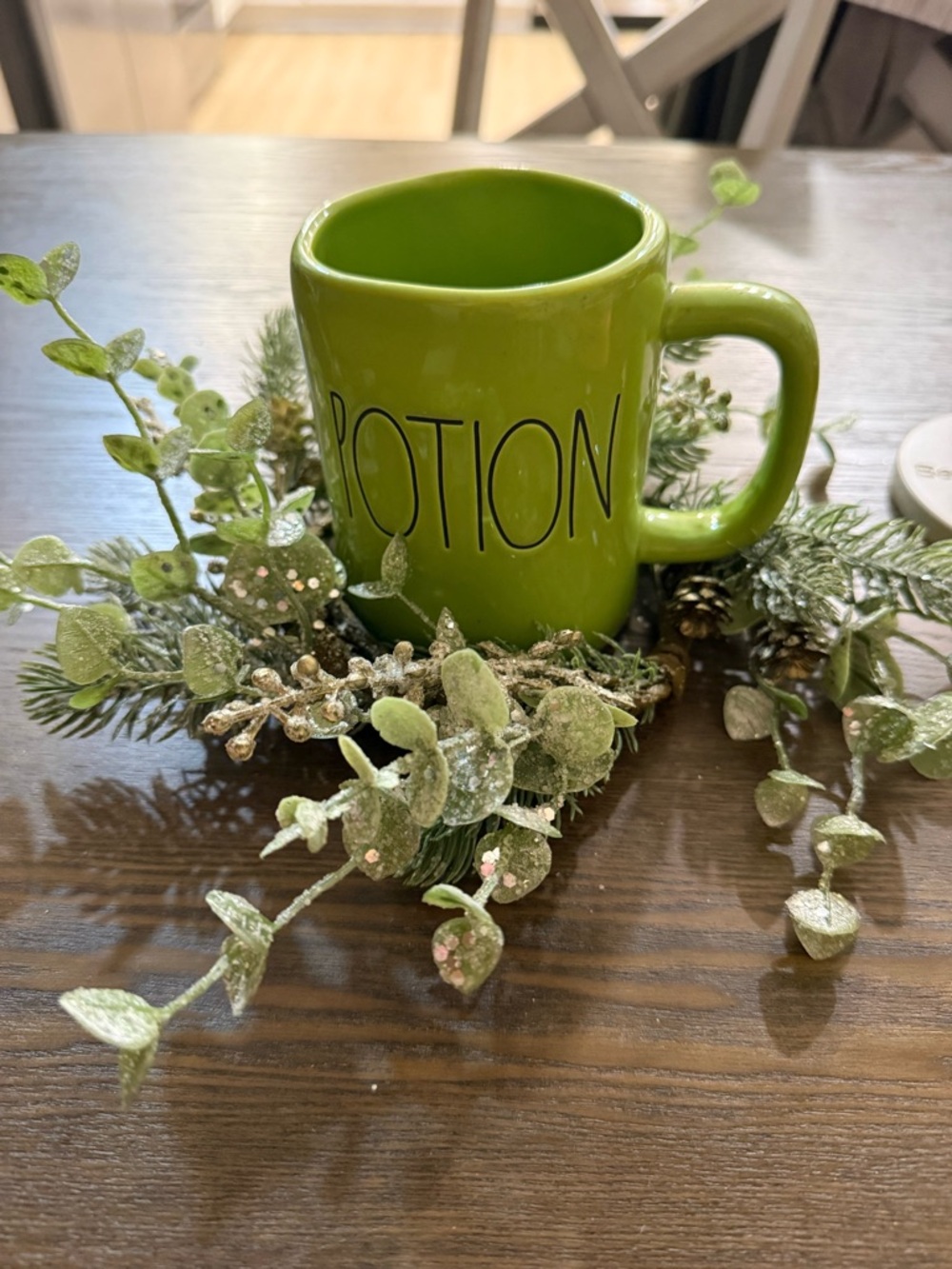 Rae Dunn Green 'POTION' Ceramic Mug NWT